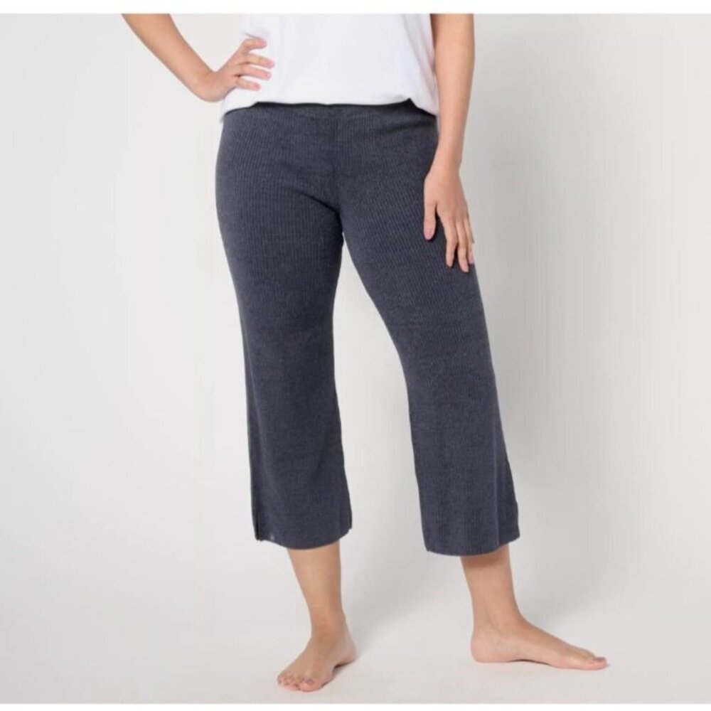 Barefoot Dreams XS Extra Small Petite CozyChic Ultra Lite Rib Pants Indigo New